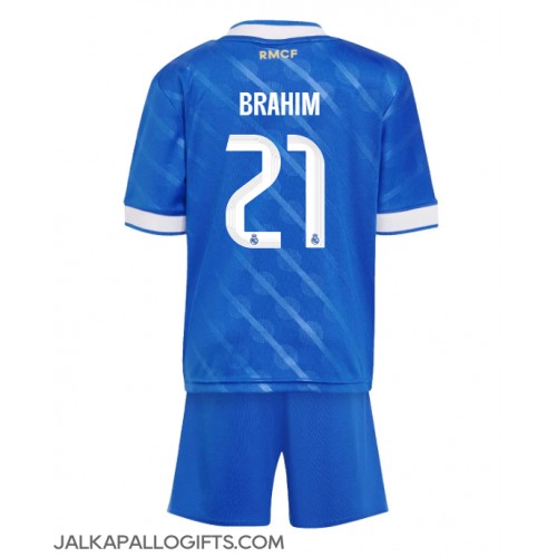 Real Madrid Brahim Diaz #21 Kolmas Peliasu Lasten 2025-26 Lyhythihainen (+ Lyhyet housut)